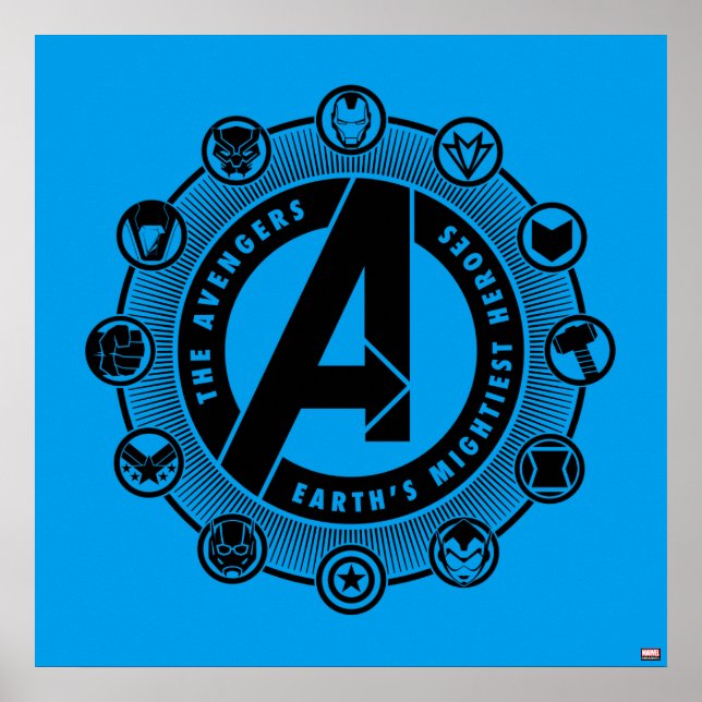 Avengers Classics | Earth's Mightiest Heroes Icons Poster (Front)