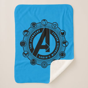 Avengers Classics   Earth's Mightiest Heroes Icons Sherpa Blanket