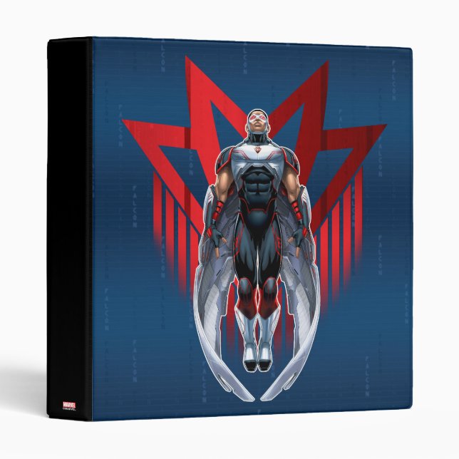 Avengers Classics | Falcon Icon Badge 3 Ring Binder (Front/Spine)