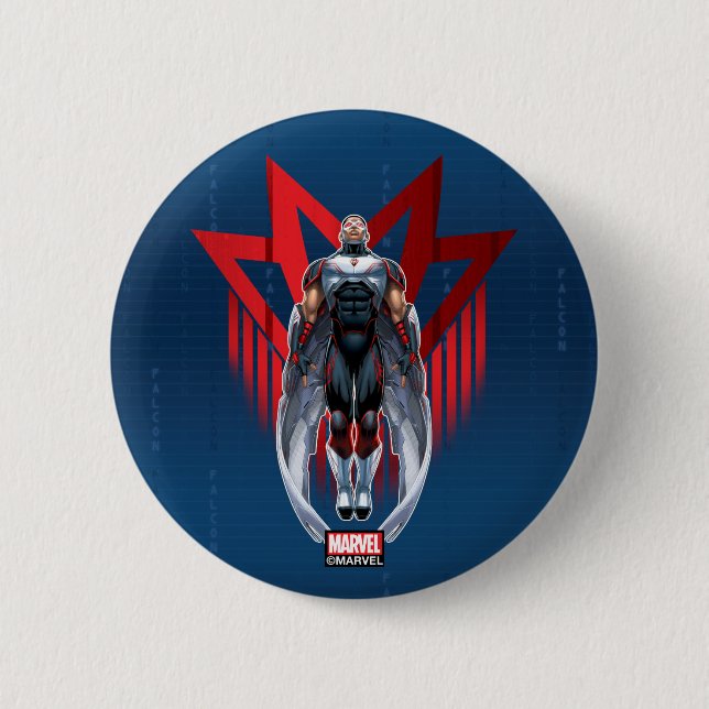 Avengers Classics | Falcon Icon Badge Button (Front)