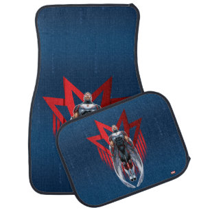 Avengers Classics   Falcon Icon Badge Car Floor Mat