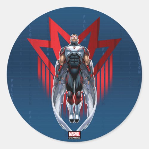 Avengers Classics  Falcon Icon Badge Classic Round Sticker