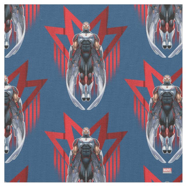 Avengers Classics | Falcon Icon Badge Fabric (Close Up)