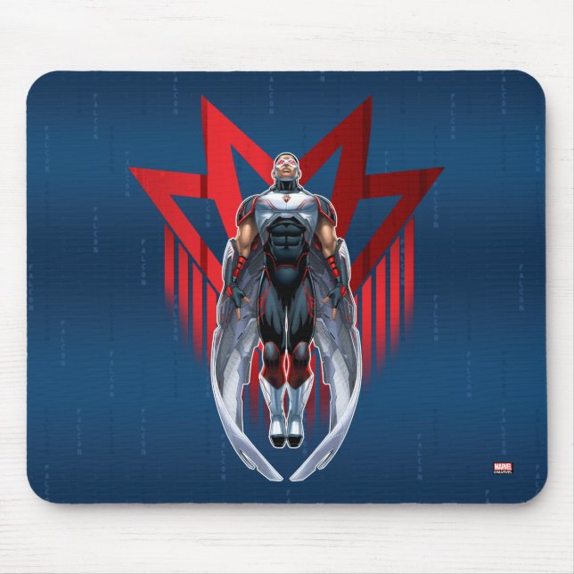Avengers Classics | Falcon Icon Badge Mouse Pad (Front)