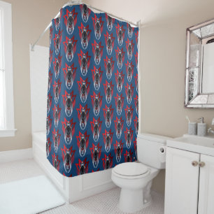 Avengers Classics   Falcon Icon Badge Shower Curtain