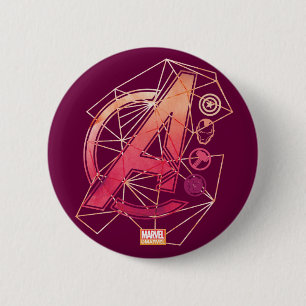 Avengers Classics   Geometric Avengers Icons Button