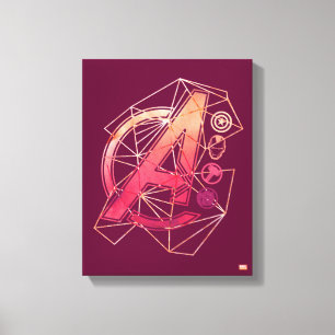 Avengers Classics   Geometric Avengers Icons Canvas Print