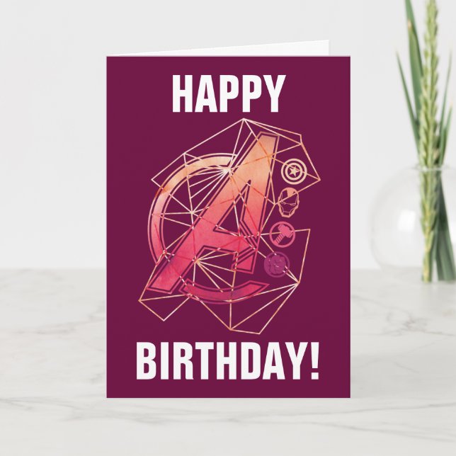 Avengers Classics | Geometric Avengers Icons Card (Front)