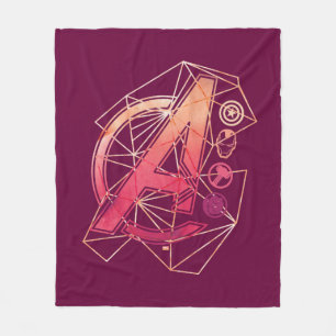 Avengers Classics   Geometric Avengers Icons Fleece Blanket
