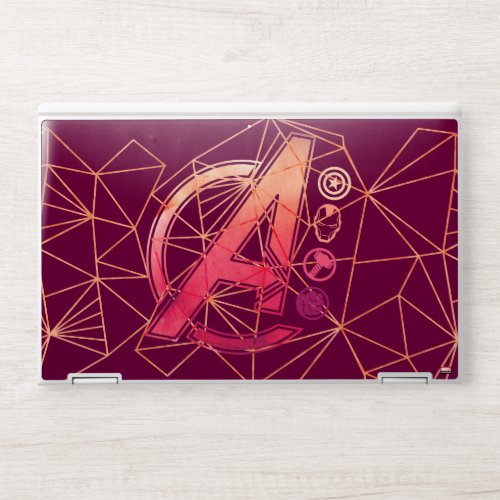 Avengers Classics  Geometric Avengers Icons HP Laptop Skin