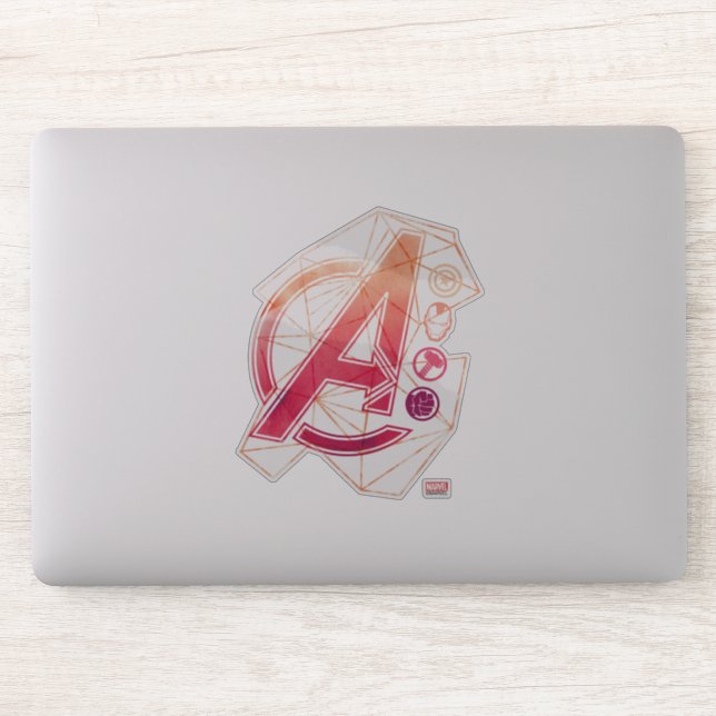 Avengers Classics | Geometric Avengers Icons Sticker (Computer)