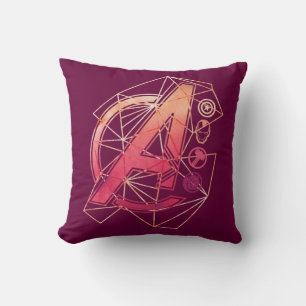 Avengers Classics   Geometric Avengers Icons Throw Pillow