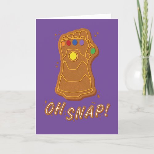 Avengers Classics  Gingerbread Thanos Oh Snap Holiday Card