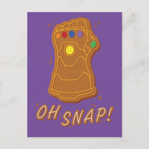 Avengers Classics  Gingerbread Thanos Oh Snap Holiday Postcard