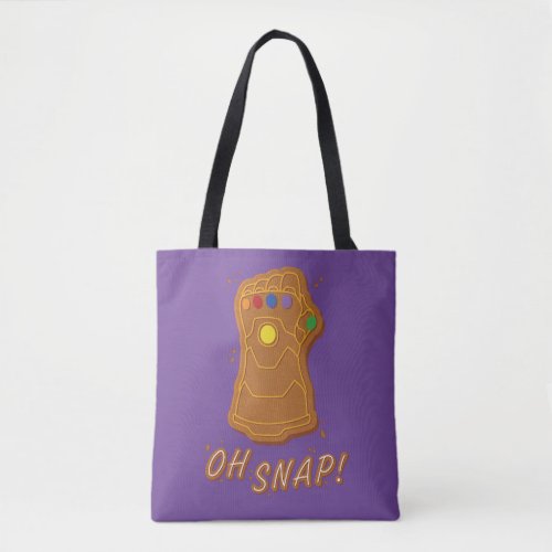 Avengers Classics  Gingerbread Thanos Oh Snap Tote Bag