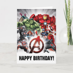 Avengers Classics   Glowing Logo Avengers Group Card