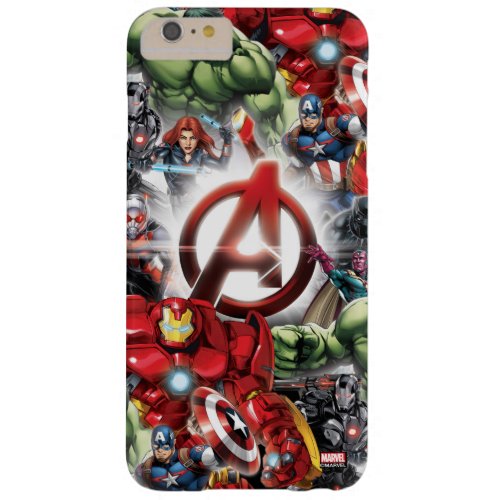 Avengers Classics  Glowing Logo Avengers Group Barely There iPhone 6 Plus Case