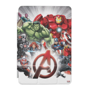 Avengers Classics Glowing Logo Avengers Group iPad Mini Cover