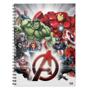 Avengers Classics Glowing Logo Avengers Group Notebook