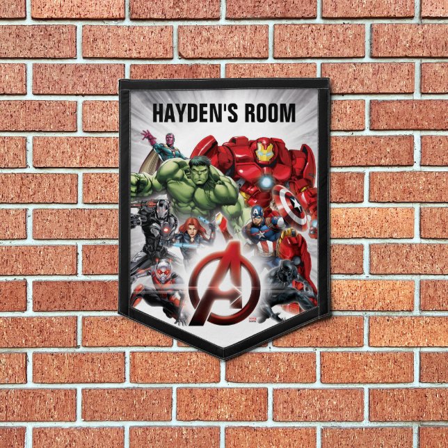 Avengers Classics | Glowing Logo Avengers Group Pennant (Insitu 1)