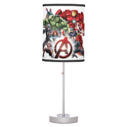 Avengers Classics | Glowing Logo Avengers Group Table Lamp