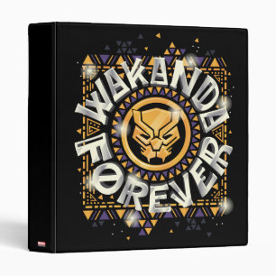 Avengers Classics   Golden Wakanda Forever Graphic 3 Ring Binder