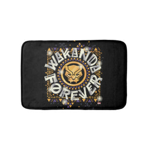 Avengers Classics   Golden Wakanda Forever Graphic Bath Mat