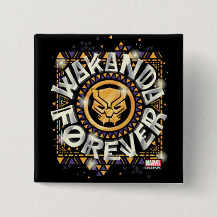 Avengers Classics   Golden Wakanda Forever Graphic Button