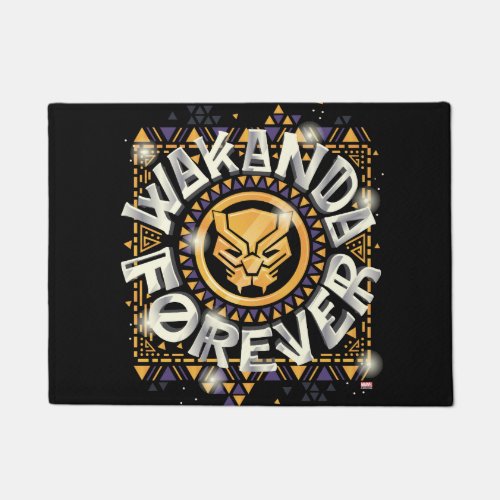 Avengers Classics  Golden Wakanda Forever Graphic Doormat