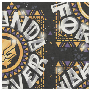Avengers Classics   Golden Wakanda Forever Graphic Fabric