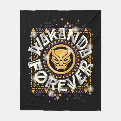 Avengers Classics  Golden Wakanda Forever Graphic Fleece Blanket