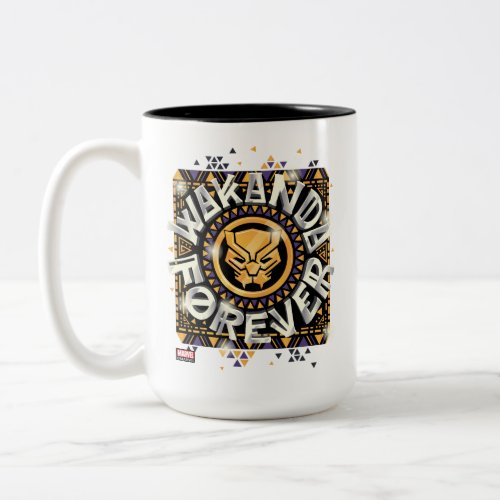 Avengers Classics  Golden Wakanda Forever Graphic Two_Tone Coffee Mug