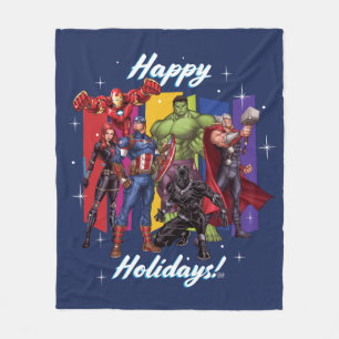 Avengers Classics   Group "Happy Holidays" Fleece Blanket