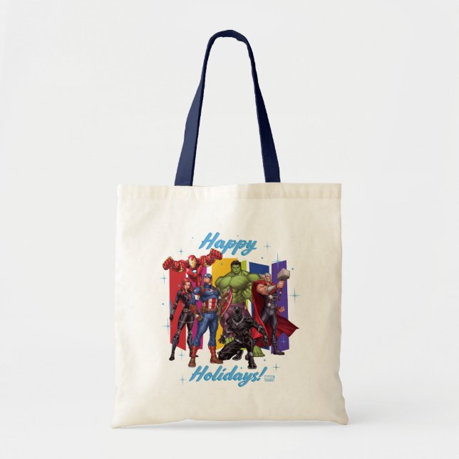 Avengers Classics | Group "Happy Holidays" Tote Bag (Front)