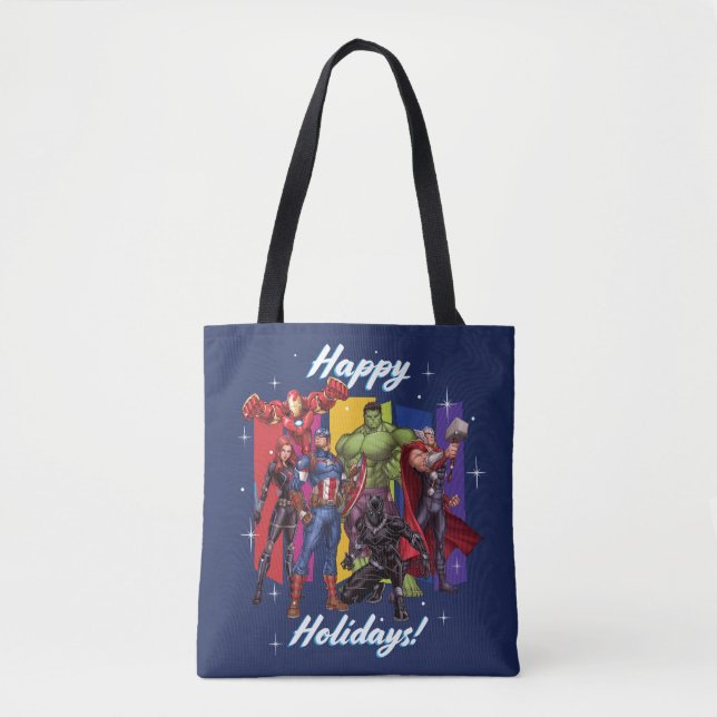 Avengers Classics | Group "Happy Holidays" Tote Bag (Front)