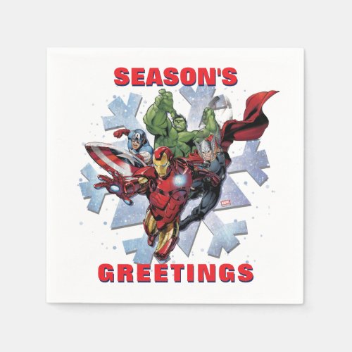 Avengers Classics  Group Snowflake Graphic Napkins