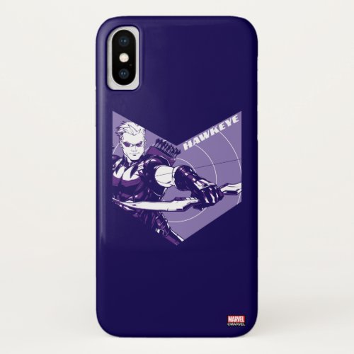 Avengers Classics  Hawkeye Arrow Cutout iPhone X Case