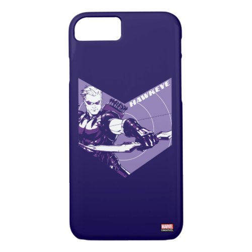 Avengers Classics  Hawkeye Arrow Cutout iPhone 87 Case