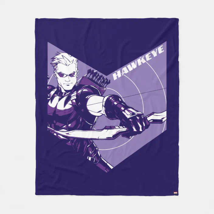 Hawkeye Avengers I Heart Fleece Blanket Hawkeye Avengers I Heart Fleece Blanket
