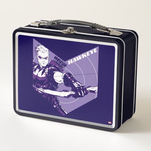 Avengers Classics | Hawkeye Arrow Cutout Metal Lunch Box (Front)
