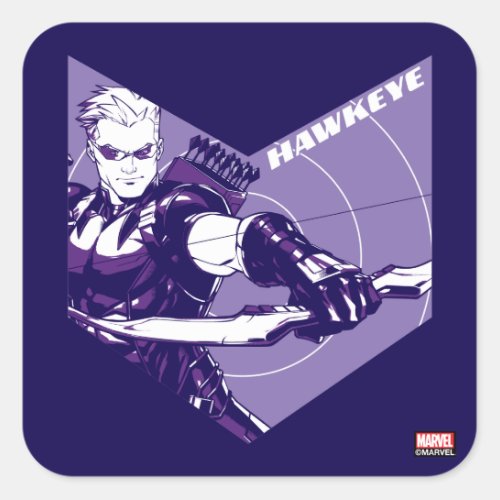 Avengers Classics  Hawkeye Arrow Cutout Square Sticker