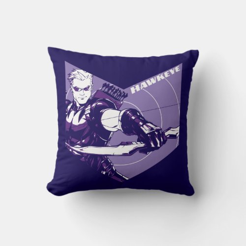 Avengers Classics  Hawkeye Arrow Cutout Throw Pillow