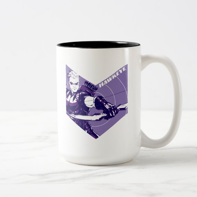 Avengers Classics | Hawkeye Arrow Cutout Two-Tone Coffee Mug (Right)