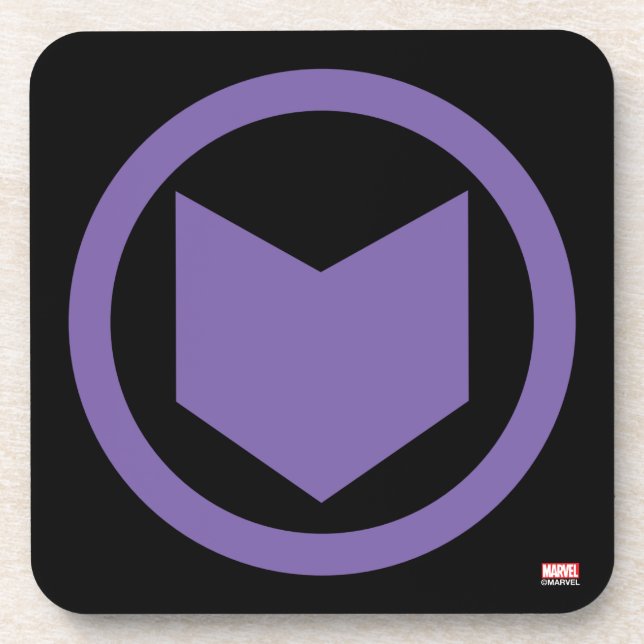 Avengers Classics | Hawkeye Arrow Icon Beverage Coaster (Front)