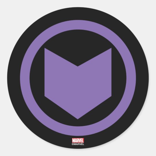Avengers Classics | Hawkeye Arrow Icon Classic Round Sticker | Zazzle.com