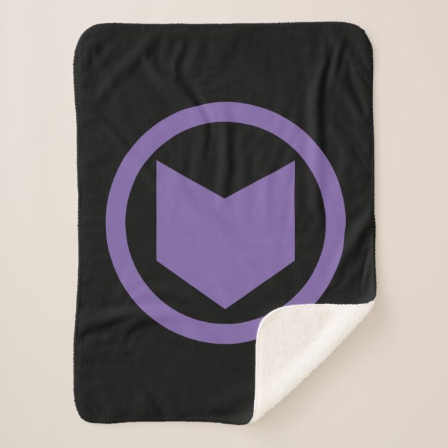 Avengers Classics | Hawkeye Arrow Icon Sherpa Blanket (Front)