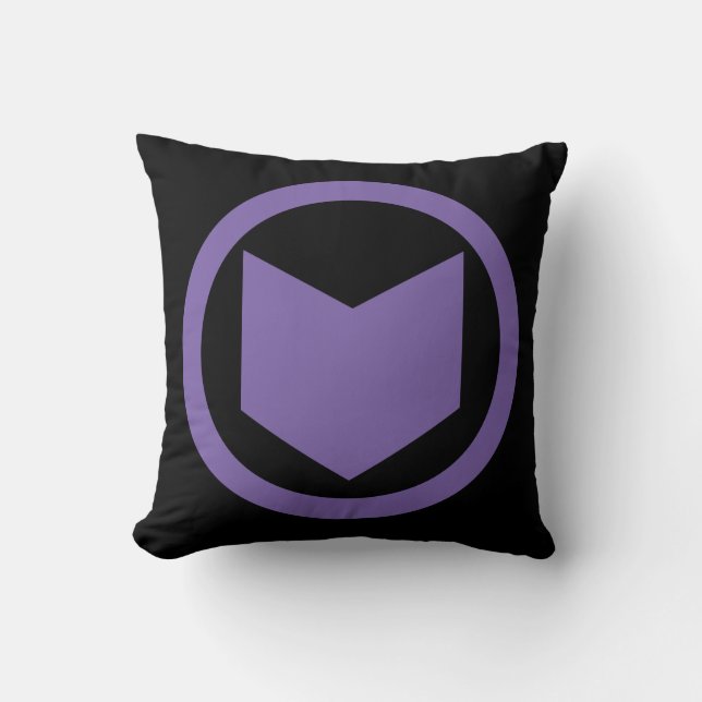 Avengers Classics | Hawkeye Arrow Icon Throw Pillow (Front)