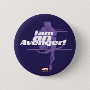 Avengers Classics   Hawkeye "I Am" Graphic Button
