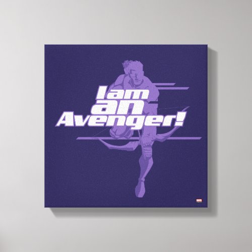 Avengers Classics  Hawkeye I Am Graphic Canvas Print