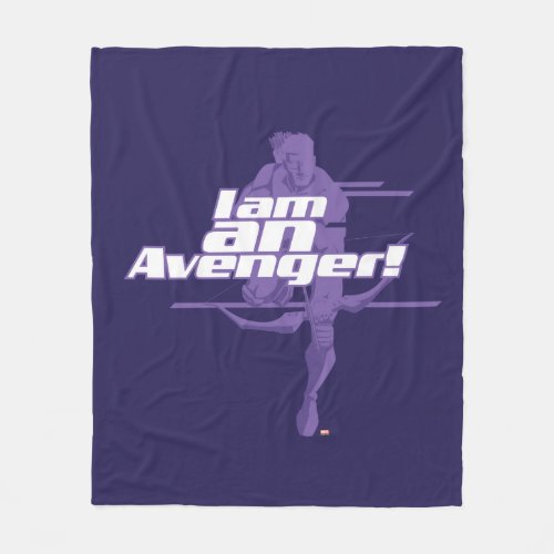 Avengers Classics  Hawkeye I Am Graphic Fleece Blanket